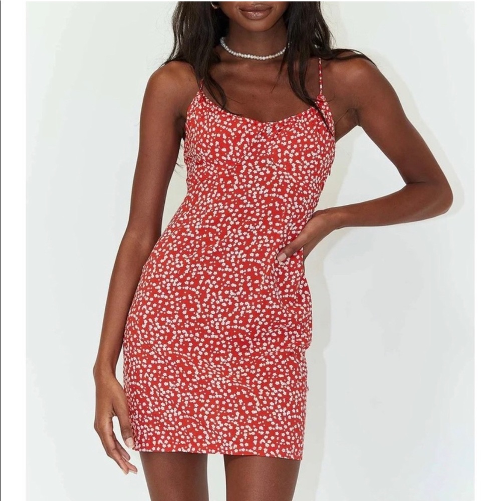Princess Polly Isobella Mini Dress Red NWT Size 2 (Hoco dress)